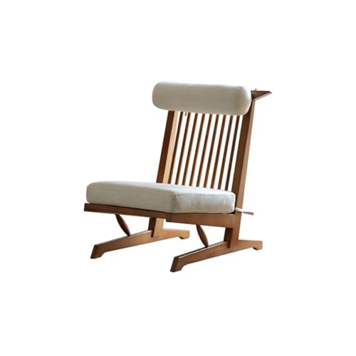 TRESORS Sofás para Salón Sillón reclinable Retro for balcón, Madera Maciza, Ocio, hogar, sofá japonés con Respaldo Alto, Muebles de Cama y Desayuno Sofá de Cine en Casa