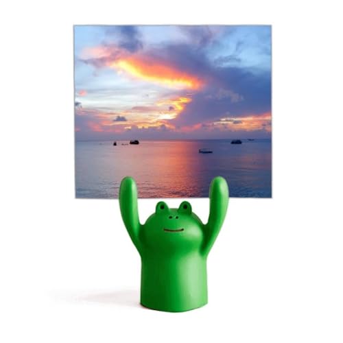 Support de mémo dessin animé grenouille, pince-notes décoration sciences de l'eau et nature
