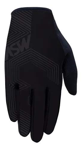 Luva Ciclismo Bike Asw Flex Polygon Preta