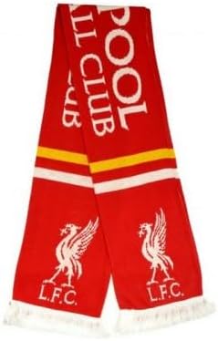 Liverpool FC Liver Bird Jacquard Scarf (One Size) (Red/White/Yellow) - Image 2