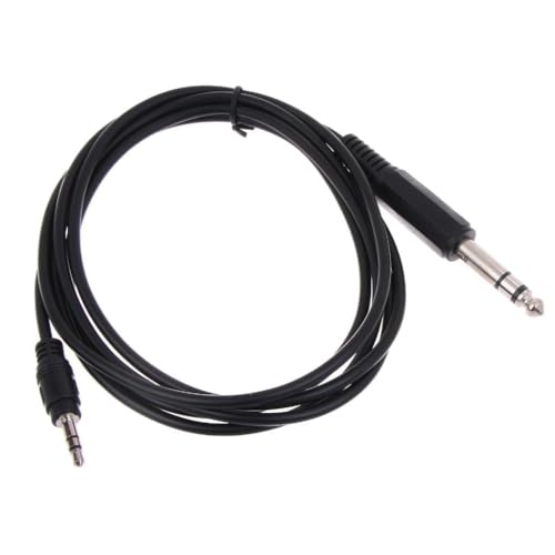 Cavo adattatore di collegamento da 1/4 6,35 mm maschio a 1/8 maschio da 3,5 mm per amplificatore di potenza