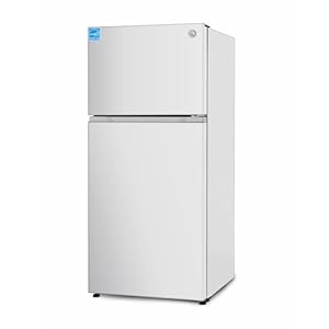 Commercial Cool 18 Cu. Ft. Top Mount Refrigerator with Freezer, 2-Door Refrigerator with Top Freezer and Adjustable Temperature Control, Ice Maker Ready, Energy Star Certified, White