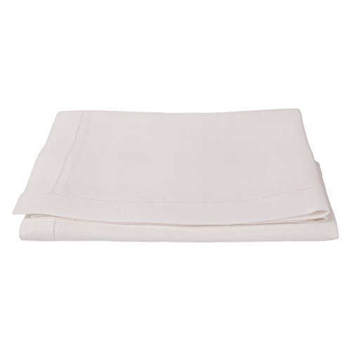 LinenMe Emilia Tablecloth, 55 x 126, Off-White