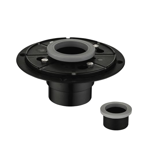 2-Inch Shower Drain Base, Shower Base Flange with Rubber Coupler