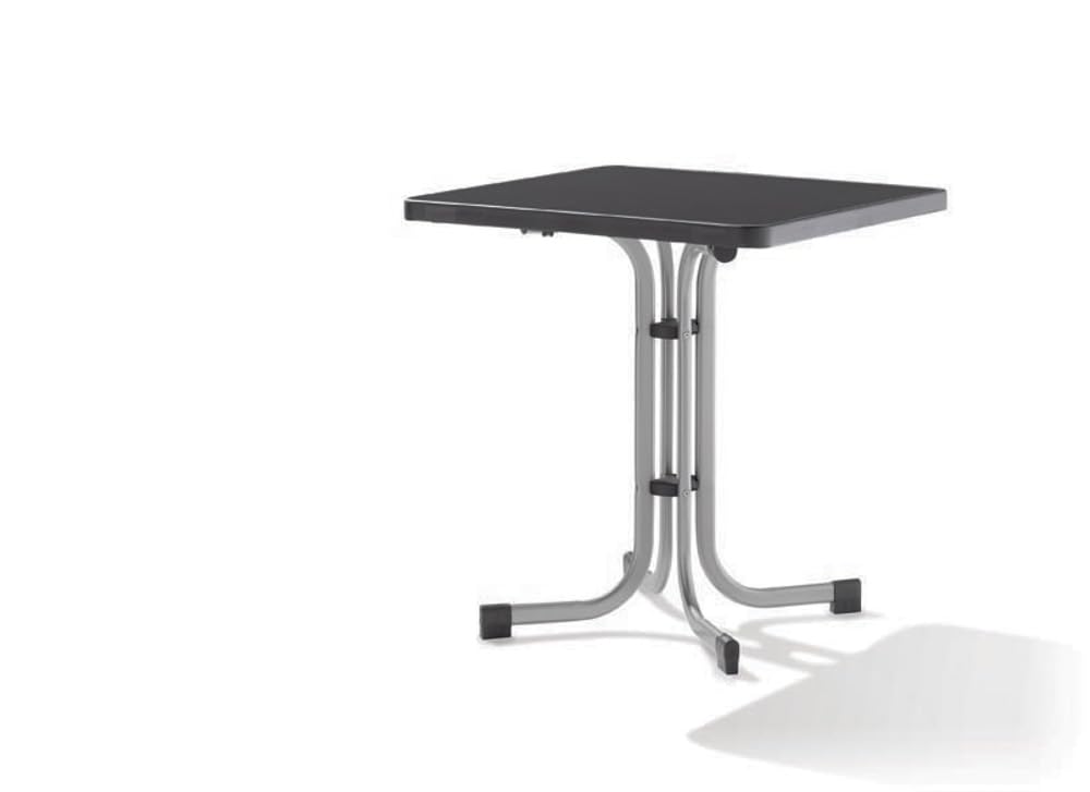 Sieger 231/A Table de Pliante Boulevard Graphite 70 x 70 x 72 cm