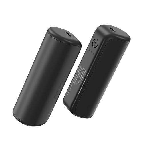 Jeanoko Calentador de Manos Eléctrico Magnético Portátil 6000mAh Calentamiento Rápido Temperaturas Ajustables Inteligentes para Uso en Climas Fríos Al Aire Libre (Negro)