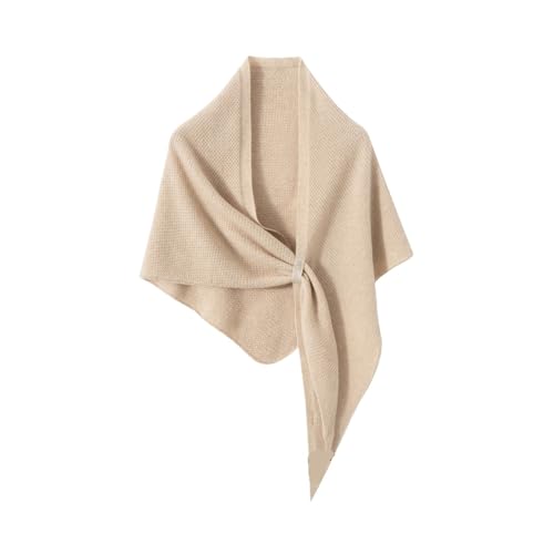 Châle triangulaire en cachemire tricoté chaud écharpe simple élégante cache-col