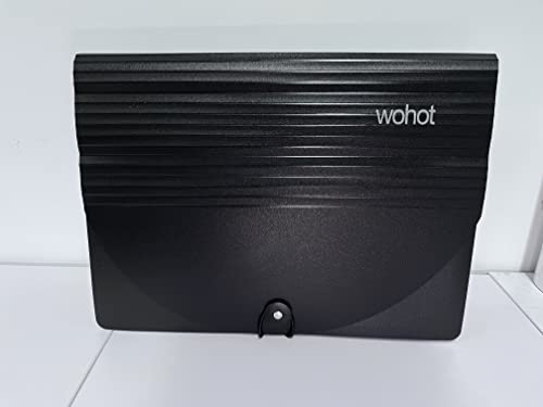 Trieur Valisette, Amaza Accordéon Classeur, 12 Compartiments en Plastique, A4 Format Haute Capacité Portable Extensible, Pochette Extensible pour Classer et Transporter des Documents (Noir) – vue 7