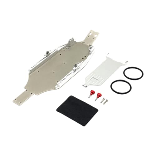 Generic - Radio Controlled Car Chassis in Aluminum for CNC Machined Base Plate 244016, 1:24 Scale, Precision Accessories, Spare Parts, Silver