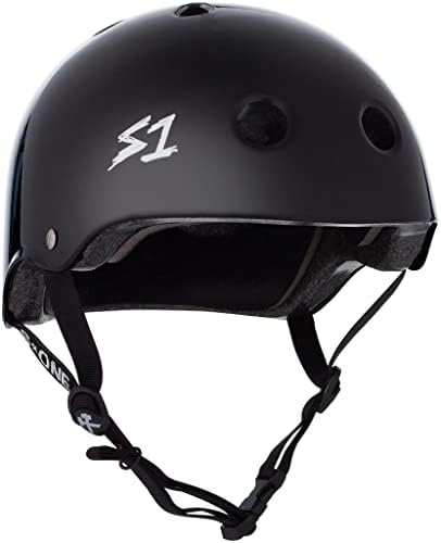 S1 Lifer Helmet for Skateboarding, BMX, and Roller Skating - EPS Fusion Foam, CPSC & ASTM Certified - Black Gloss X-Large (22.5")