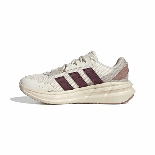 adidas Mujer Astrastar Shoes, Off White/Maroon/Warm Clay, 38 2/3 EU