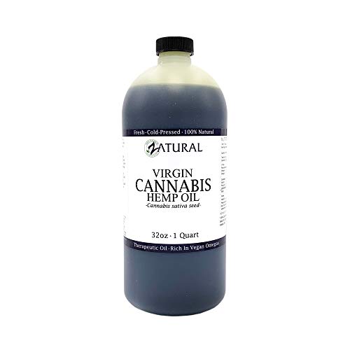 Hemp Oil- 100% Pure_No Fillers or Additives, Therapeutic Grade (NEW LOOK-SAME AMAZING PRODUCT) (32 Ounce)