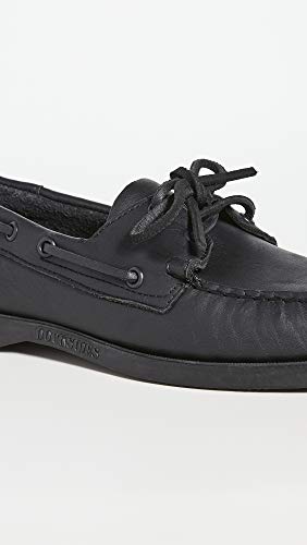 Image of Sebago Portland Waxed Boat Shoes - Handsewn Waxed Leather Moccasins with Leather Sock Lining and Non-Marking, Slip-Resistant Rubber Outsoles