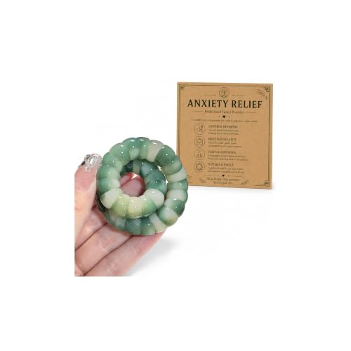Image of Fidget Bracelet Fidget Adults Anxiety Relief Items Bodhi Beads Jewelry Stretch Sensory Beaded Bracelets for Women Men Christmas Stocking Stuffers