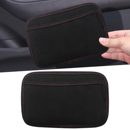 Image of STHIRA Car Storage Pouch Organizer Pouch Accessories Suede Storage Pouch Seat Gap Console Organizer Pouch Backseat Pocket, 20.5x13.5cm