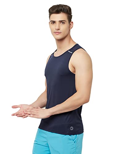 Image of TRUEREVO Men's Light Weight Dryfit Sports Tank Top Vest with Reflective Details for Running, Gym & Training