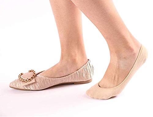 Protège-Pieds Invisibles,6 Paires Femme Chaussettes Avec Silicone Antidérapantes Socquettes Pour Dame Chaussures Mocassins été Nylon