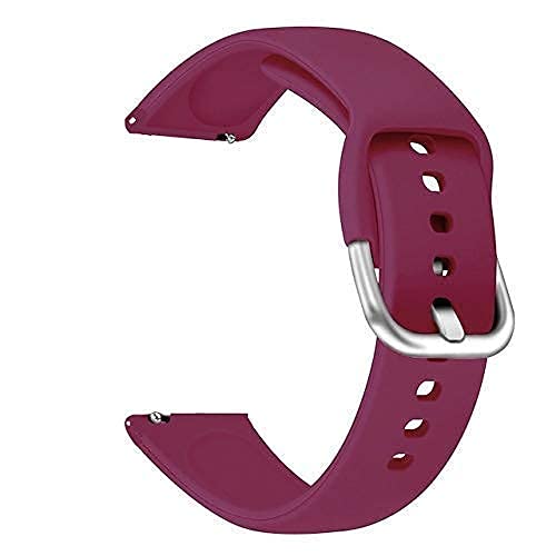 Image of Valente Premium Silicone Buckle 22 mm Watch Strap Compatible with Noise Colorfit Pro 3,Assist,Colorfit Ultra,Oneplus Watch, Fossil Gen 5E, Gen 5(44mm),Realme Watch 2 Pro