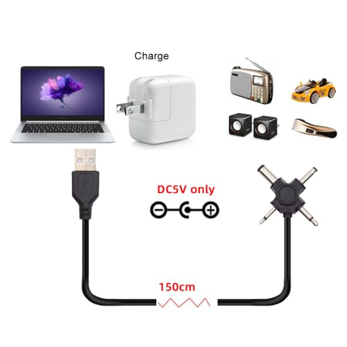 Cable conector USB 2.0 tipo A macho a 4 en 1 DC 5V miniatura 7