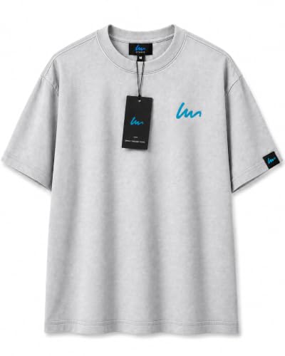 Image of Oversized T-Shirt for Men and Women, Black, White, and Charcoal Grey Colour, Cotton, Drop Shoulder Baggy Fit