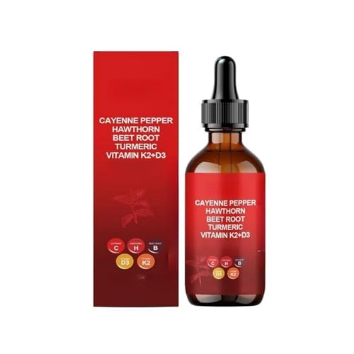 Aeluro Cayenne Drops, Aeluro Cayenne Pepper Drops, Aeluro Cayenne Pepper Extracto de Pimienta de Cayena, 60 ml de gota líquida de pimienta de cayena natural, fórmula suave (1)