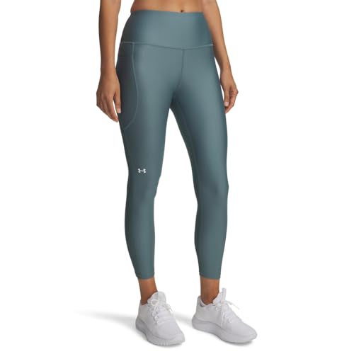 Image of Under Armour Women's HeatGear Armour High Waisted Ankle No-Slip Leggings