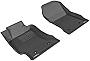 3D MAXpider All-Weather Floor Mats for Toyota 86 2017-2020 / Subaru BRZ 2013-2020 / Scion FR-S 2013-2016 Custom Fit Car Floor Liners, Kagu Series (1st Row, Black)