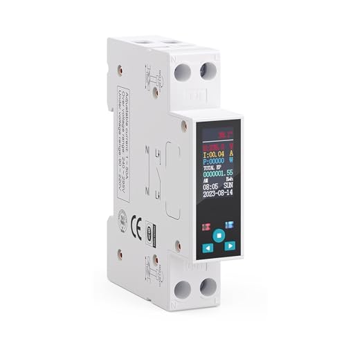 Disjoncteur réglable avec comptage 1-63A pour mesurer et limiter la consommation