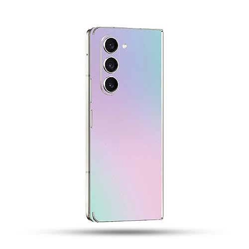 Image of MightySkins Skin Compatible with Samsung Galaxy Z Fold 5 Full Wrap - Cotton Candy | Protective, Durable, and Unique Vinyl Decal wrap Cover | Easy to Apply, Remove, and Change Styles | Made in The USA