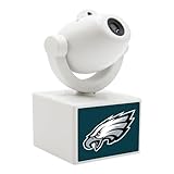 Sporticulture NFL American Football Philadelphia Eagles - Adjustable Led Mini Spotlight Projector with 6 Team Logo Designs - Portable & Rechargeable Spotlight - Battery-Operated - 4.375” x 3.125”