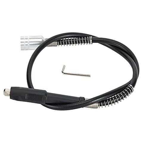 Tumez Electric Grinding Flexible Shaft Adapter Attachment, Long Flexible Drill Extension Cable Chuck, Universal Drive Flex Shaft Attachment Cover