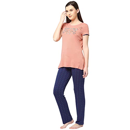 Image of Sweet Dreams Women's Cotton Printed Night Suit Set