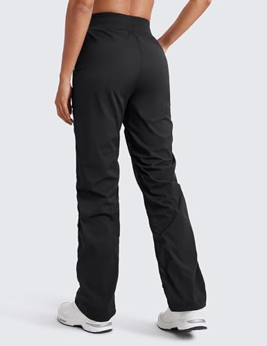 CRZ YOGA Lightweight Straight Leg Workout Pants for Women 28"/30" Casual Ruched Work Gym Athletic Joggers with Pockets2