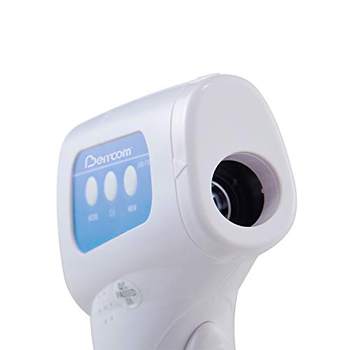 Image of Berrcom Non-Contact Forehead Infrared Thermometer 1 Year Warranty - Digital IR Thermometer Gun with LCD Backlight, Electronic Thermometer Body Thermal Detector