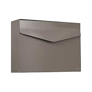 MEFA Brievenbus Letter 112 (kleur beigegrijs, brievenbus met veiligheidsslot, designbrievenbus, afmetingen 312x430x128…