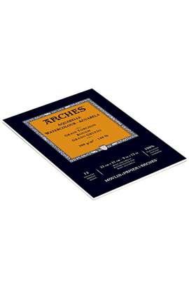 Canson Arches Blocco di carta da disegno per acquerello, 300 g/m², 26 x 36 cm, 12 fogli, grana