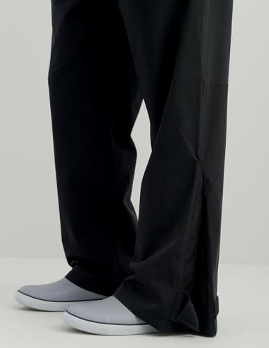 HUK Mens Storm Heavy Duty Rain Pant 2.0, Waterproof, Windproof, Breathable Fishing and & Outdoor Gear, Black, X-Large