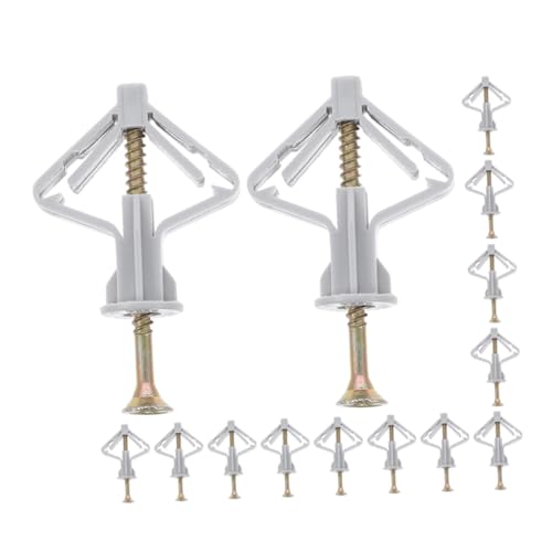 STOBAZA Self-Drilling Butterfly Screws with Dry Wall Anchors 50 Pieces Heavy Duty Hardware for Hanging