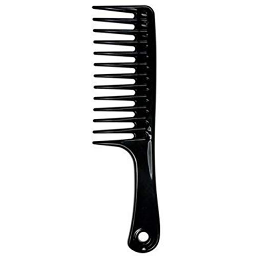 Qewmsg Large Tooth Detangle Comb ABS Wide Comb Durable Styling Tool Wide Teeth Fork Comb Hair Brush Hairstyle Hair Accessories Gift 1pcs