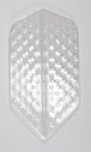 US Darts 3 Sets (9 Flights) Amerithon Clear Embossed Slim Dart Flights - Ex-Tough - Dimplex Style