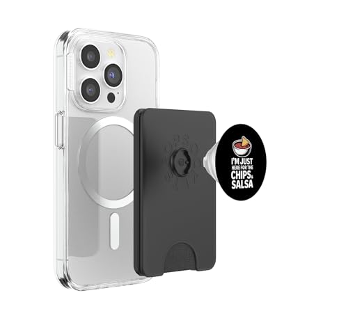 PopSockets PopWallet con MagSafe y diseño Chips Divertidos y Salsa para iPhone 3