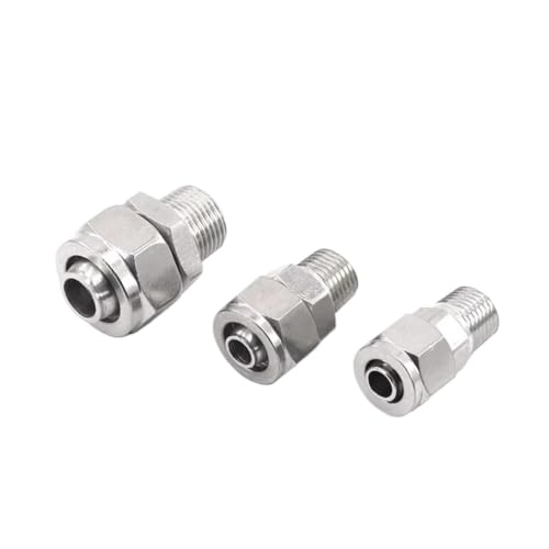 Componentes neumáticos PC6-M5 de cobre para unión de tuberías neumáticas de 6mm 7