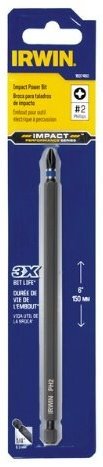 Irwin 1837437 3-inch Philips #1 Black Oxide Impact Power Bit - Bed Bath
