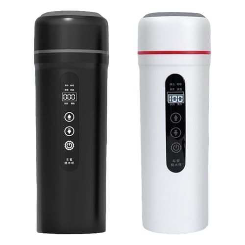 Tetera eléctrica portable 0.4L diseño acero blanco miniatura 4