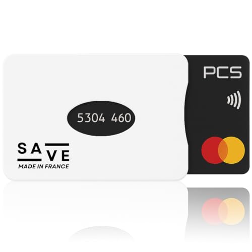 Idée pro mobilité® – Étui Carte Bancaire Anti-RFID/NFC – Format CB Standard – Ultra Fin & Léger – Bloque sans Contact & Piratage – Fabriqué en...