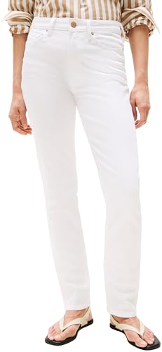 Tommy Hilfiger Vaqueros Mujer White Slim Talle Medio, Blanco (White), 24W/30L