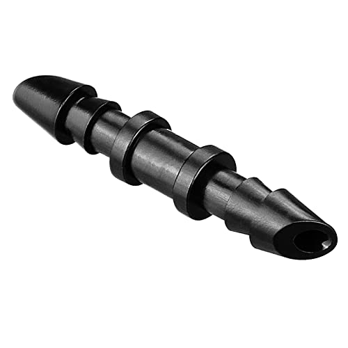 Gardrip Drip Irrigation Coupling Fittings120 Pieces Barbed Coupler Irrigation Parts with Sharp End Fits for 1/4 Inch Irrigation Tubing Drip Line Connectors for Garden Lawn Irrigation System