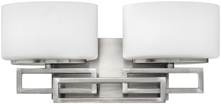 Hinkley Lanza Contemporary Modern Two Light 120W G9 Bathroom Vanity Fixture, Antique Nickel