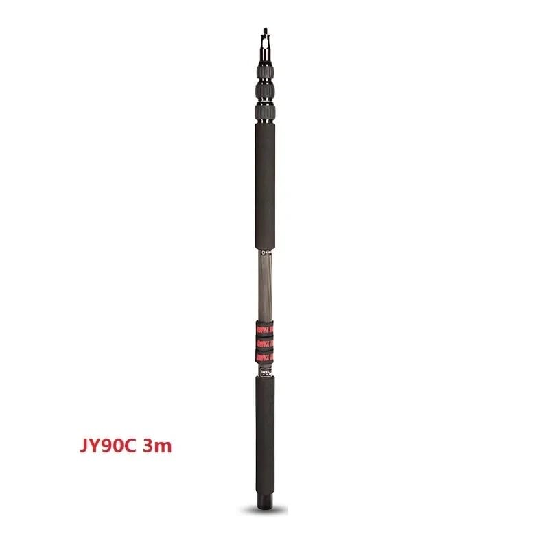 JY90C JY100C JY500C Asta for Microfono in Fibra di Carbonio Asta for Microfono for Registrazione Microfono Asta for Microfono Speedlite Stick 3m 5m(JY500C 5m Black)