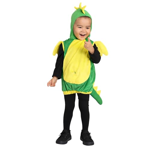 Seruna Drache-n Kostüm-e, F82 86-92, für Klein-Kind Baby Babies, Dino Drachen-Kostüm Fasching Karneval Kleinkinder-Karnevalskostüme Kinder-Faschingskostüme